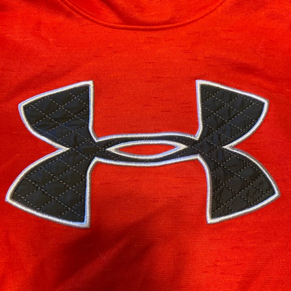 Neon orange Under Armor sweatshirt - Picture 3 of 4